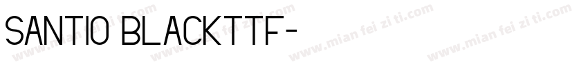 Santio Blackttf字体转换